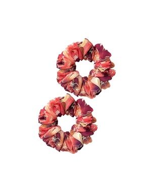 Floral Patterned Scrunchie Set